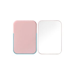 Dikdörtgen Katlanır Ayaklı Masa Üstü Ayna - Pembe