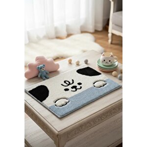 Lisanslı Tutogou Serisi Paspas – Mavi Renkli 60x40 Cm Ev Banyo Giriş Paspası