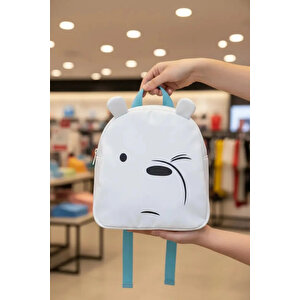 We Bare Bears Lisanslı Kutup Ayısı Sırt Çantası – Su Geçirmez Ve Hafif Günlük Çanta 24 Cm