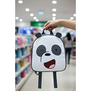 We Bare Bears Lisanslı Panda Sırt Çantası – Su Geçirmez Ve Hafif Günlük Çanta 24 Cm