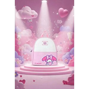 Sanrio Lisanslı My Melody Küçük Sırt Çantası Açık Pembe – 29 Cm