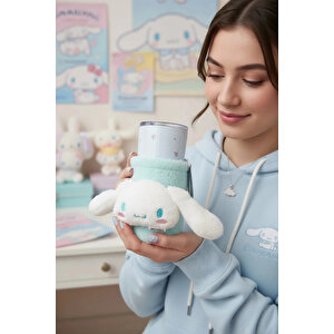 Sanrio Lisanslı Cinnamoroll Paslanmaz Çelik Bardak – Dekoratif Kılıflı Ve Sızdırmaz Kapaklı Koleksiyonluk Tasarım Bardak 550 Ml