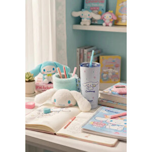 Sanrio Lisanslı Cinnamoroll Paslanmaz Çelik Bardak – Dekoratif Kılıflı Ve Sızdırmaz Kapaklı Koleksiyonluk Tasarım Bardak 550 Ml