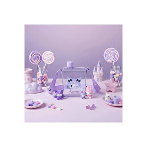Sanrio Lisanslı Taşıma Askılı Sızdırmaz Plastik Su Şişesi Kuromi 500 Ml