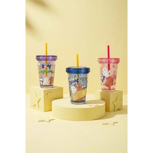 We Baby Bears Lisanslı Pipetli Sulu Plastik Şişe – Çift Duvarlı Ve Bpa İçermez 320 Ml