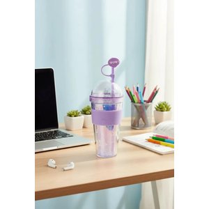 Lisanslı Holografik Seri Pipetli Çift Cidarlı Yıldız Desenli Plastik Şişe 420 Ml