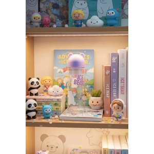 We Bare Bears Lisanslı Ice Bear Figür Kapaklı Su Şişesi 500 Ml