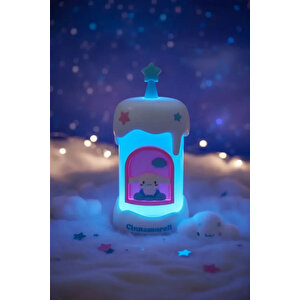 Sanrio Lisanslı Cinnamoroll Gece Lambası – Pastel Dekoratif Led Aydınlatma
