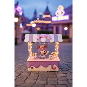 Sanrio Lisanslı Tatlı Market Serisi Dekoratif Masa Lambası – Kuromi