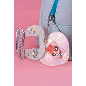 Powerpuff Girls Lisanslı Kalp Figürlü Anahtarlık Renkli 12,5 Cm
