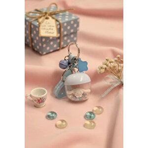 Sanrio Lisanslı Cinnamoroll Çiçek Perisi Serisi Led Işıklı Sallantılı Figür Anahtarlık Ve Çanta Süsü