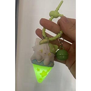 Mikko Lisanslı Misket Limon Dondurma Şekilli Işıklı Anahtarlık