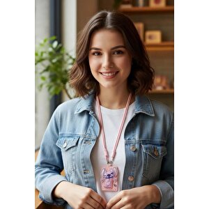 Disney Angel Lisanslı Kart Tutuculu Anahtarlık – Boyun Askılı Şehir Ve Okul Aksesuarı 18,5 Cm