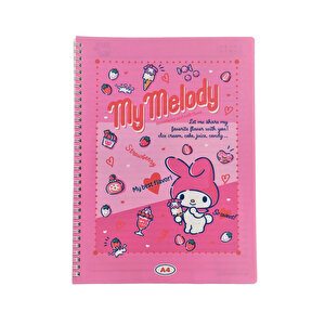 Sanrio Lisanslı My Melody Retro Koleksiyonu A4 Spiral Telli 60 Sayfa Defter