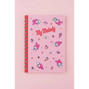 Sanrio Lisanslı My Melody Retro Koleksiyonu A5 Spiral Telli 80 Sayfa Defter