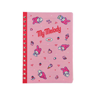 Sanrio Lisanslı My Melody Retro Koleksiyonu A5 Spiral Telli 80 Sayfa Defter