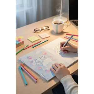 Sanrio Lisanslı Cinnamoroll B5 Telli Defter 36 Yaprak 18 Cm