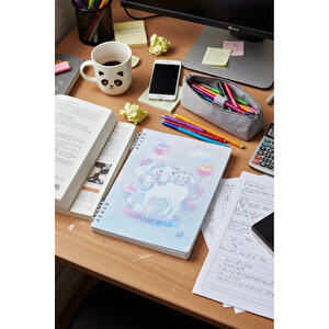 Sanrio Lisanslı Cinnamoroll B5 Telli Defter 36 Yaprak 18 Cm