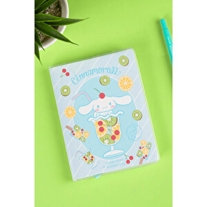 Sanrio Lisanslı Cinnamoroll Eva Kapaklı Renkli Yapraklı Defter – Yumuşak Kapaklı Not Defteri 96 Yaprak