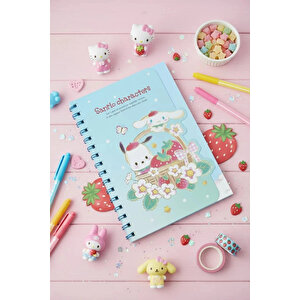 Sanrio Lisanslı Çilek Koleksiyonu A5 Figürlü Defter 64 Sayfa