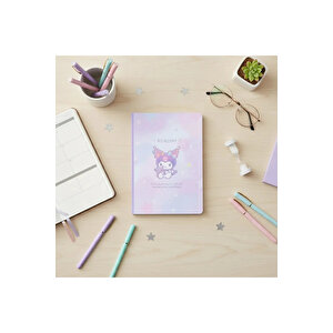Sanrio Lisanslı Kuromi A5 Ciltli Defter 32 Yaprak 15 Cm