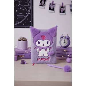 Sanrio Lisanslı Kuromi 3d Peluş Defter A5 (80 Yaprak) – Yumuşak Kapaklı