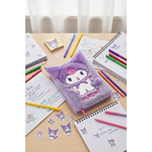 Sanrio Lisanslı Kuromi 3d Peluş Defter A5 (80 Yaprak) – Yumuşak Kapaklı