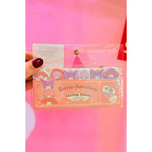 Sanrio Lisanslı My Melody & Kuromi Yapışkanlı Not Kağıdı Seti