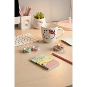 Sanrio Lisanslı Hello Kitty Sert Kapak Not Kağıdı Seti – 60 Yaprak