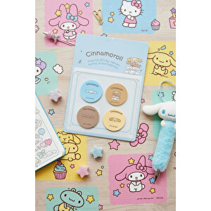 Sanrio Lisanslı Cinnamoroll Yuvarlak Yapışkan Mini Notlar – 80 Yaprak