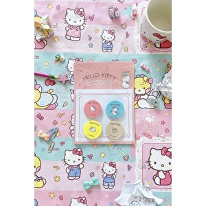 Sanrio Lisanslı Hello Kitty Yuvarlak Yapışkan Mini Notlar – 80 Yaprak
