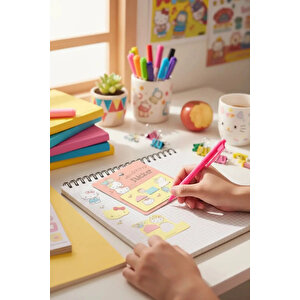 Sanrio Lisanslı Hello Kitty Kart Yapışkan Mini Notlar – 60 Yaprak