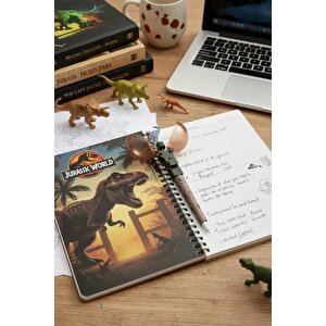 Jurassic World Lisanslı Dinozor Temalı Yumurta Kabuğu Kapaklı Tükenmez Kalem