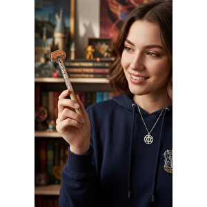 Harry Potter Lisanslı Canavar Kitap Metal Figürlü Kristal Taşlı Tükenmez Kalem – Siyah Mürekkep 16 Cm