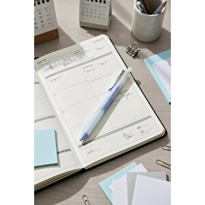 Miniso Lisanslı Pastel Seri İmza Kalemi 0,5 Mm – Siyah Mürekkepli Mavi Gövde