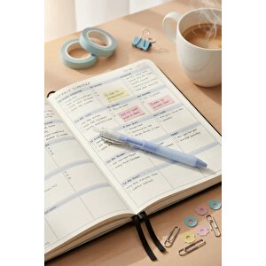 Miniso Lisanslı Pastel Seri İmza Kalemi 0,5 Mm – Siyah Mürekkepli Mavi Gövde