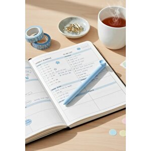 Miniso Lisanslı Poppen Serisi İmza Kalemi 0,5 Mm – Siyah Mürekkepli Mavi Gövde