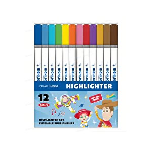 Disney Pixar Lisanslı Marker Kalem Seti 12 Renk – Canlı Boyama