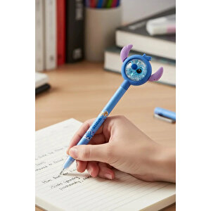 Disney Lilo & Stitch Lisanslı Stitch Figürlü Sallanan Kulaklı Eğlenceli Tükenmez Kalem