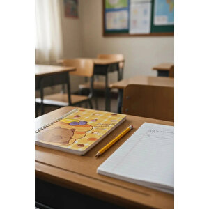 Lisanslı Pişirme Serisi A5 Telli Not Defteri Kapibara Souffle 20.4 Cm