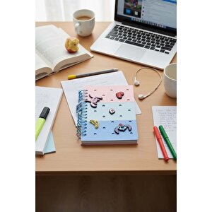 Disney Stitch Lisanslı Not Defteri – 80 Yaprak Spiralli Okul Ve Ofis Defteri 14,5 Cm