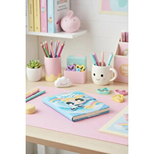 Powerpuff Girls Bubbles Lisanslı Manyetik Kapaklı Not Defteri – Mıknatıslı Koruma Ve Pu Kaplama 18 Cm