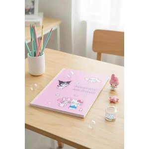 Hello Kitty Ve Arkadaşları Lisanslı B5 Dikişli Not Defteri – Dayanıklı Ciltli Çizgili Okul Ve Ofis Defteri