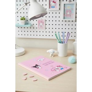 Hello Kitty Ve Arkadaşları Lisanslı B5 Dikişli Not Defteri – Dayanıklı Ciltli Çizgili Okul Ve Ofis Defteri