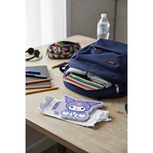 Sanrio Lisanslı Kuromi Figürlü Spiralli Not Defteri 80 Yaprak 12.4 Cm