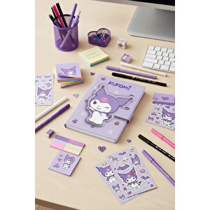Sanrio Lisanslı Kuromi A5 Not Defteri 3d Figürlü Mıknatıslı 20.5 Cm