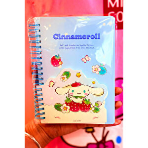 Sanrio Lisanslı Çilek Serisi B6 Çift Katmanlı Telli Not Defteri 60 Yaprak