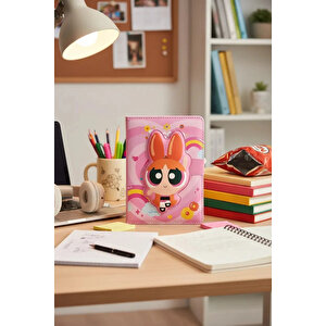 Powerpuff Girls Blossom Lisanslı Manyetik Kapaklı Not Defteri – Mıknatıslı Koruma Ve Pu Kaplama 18 Cm