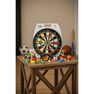 Lisanslı Mıknatıslı Dart Seti 42,5 Cm – 6 Renkli Oklu Güvenli Eğlence