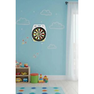 Lisanslı Mıknatıslı Dart Seti 42,5 Cm – 6 Renkli Oklu Güvenli Eğlence